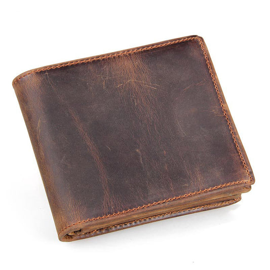 Men Wallets Luxury Horse Leather Wallet
