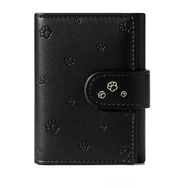 Fashion Small Paw Print Wallets Women