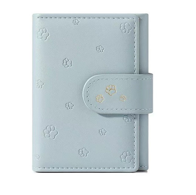 Fashion Small Paw Print Wallets Women